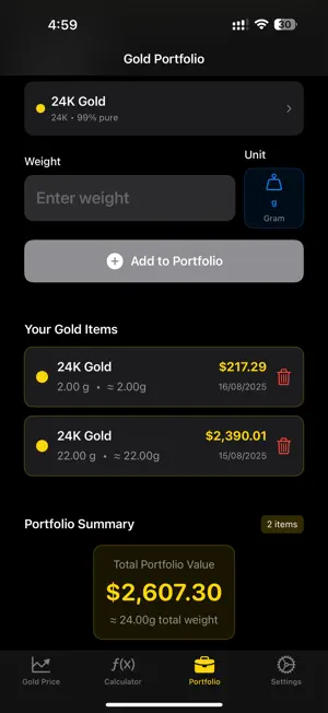 Gold Price Pro screenshot 3