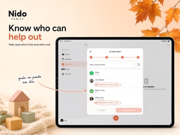 Nido Family: Care Calendar iPad screenshot