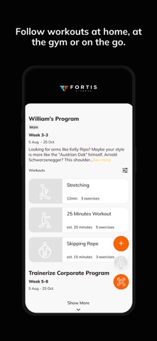 Fortis Fitness screenshot