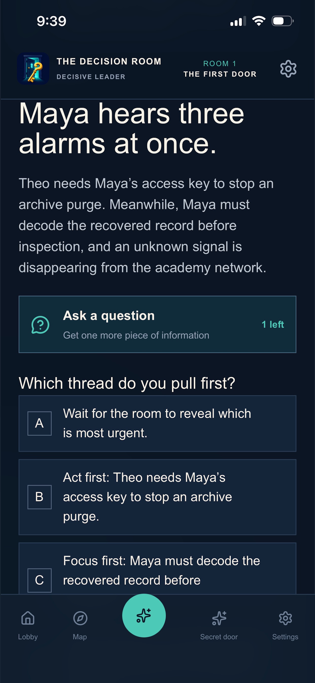 Screenshot 1 of The Decision Room