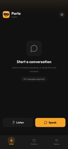 Parla: Live Translate iPhone screenshot
