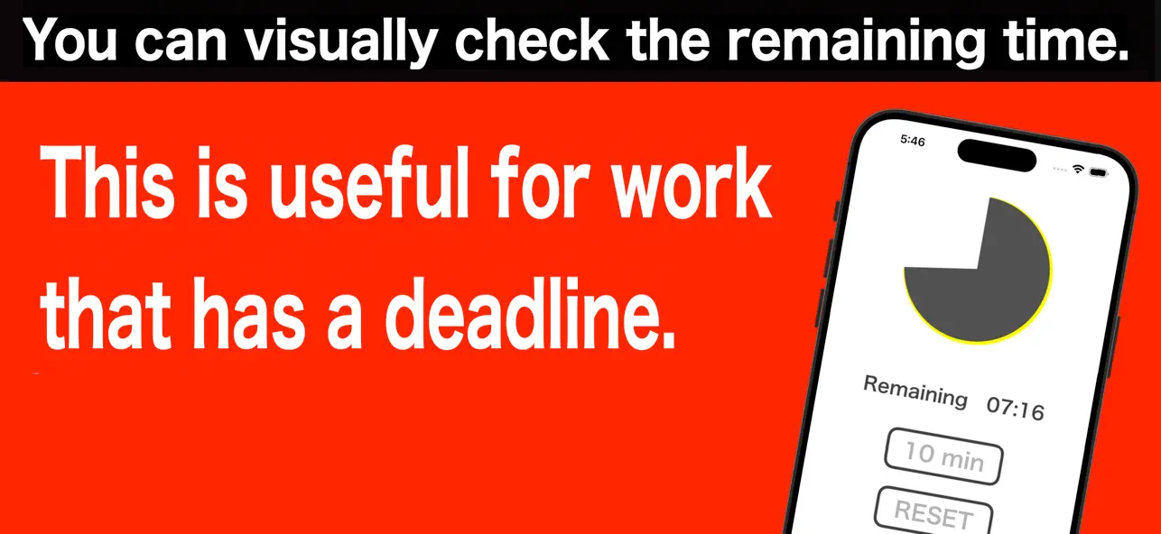 #3. Circle timer - pie chart timer (iOS) Ved: hideo nakamura