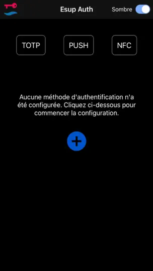 Capture d'écran de Esup Auth sur iPhone 1