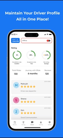iRide: Drive and Ride App screenshot