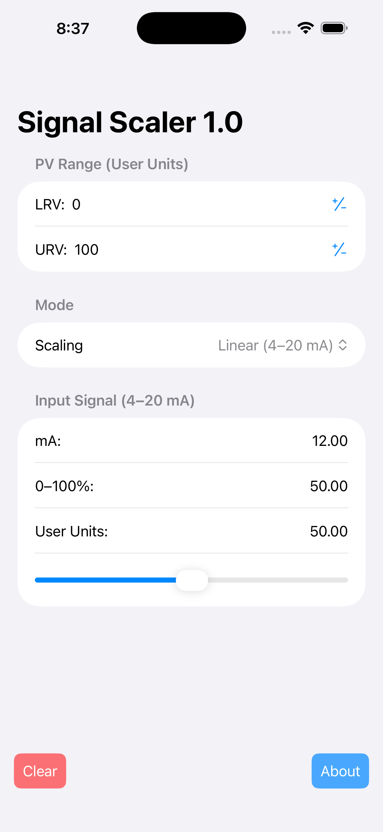 Signal Scaler screenshot 2