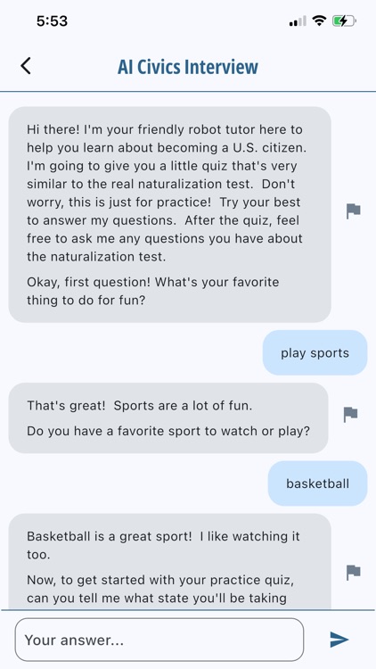 Immigratus AI Civics Test