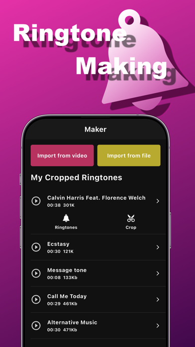Maker Ringtones for iPhone Screenshot