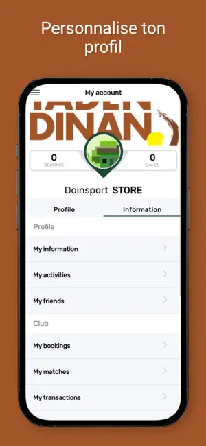 Tennis Padel Taden Dinan screenshot 1