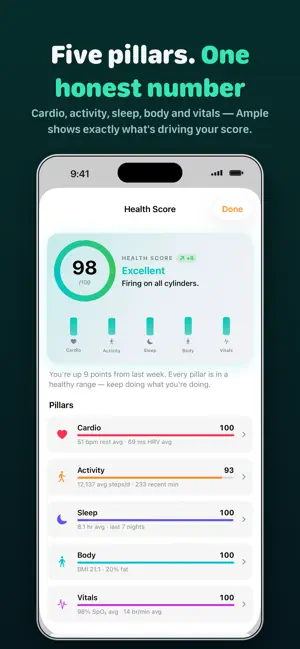 Ample: Fitness & Health Score screenshot 2