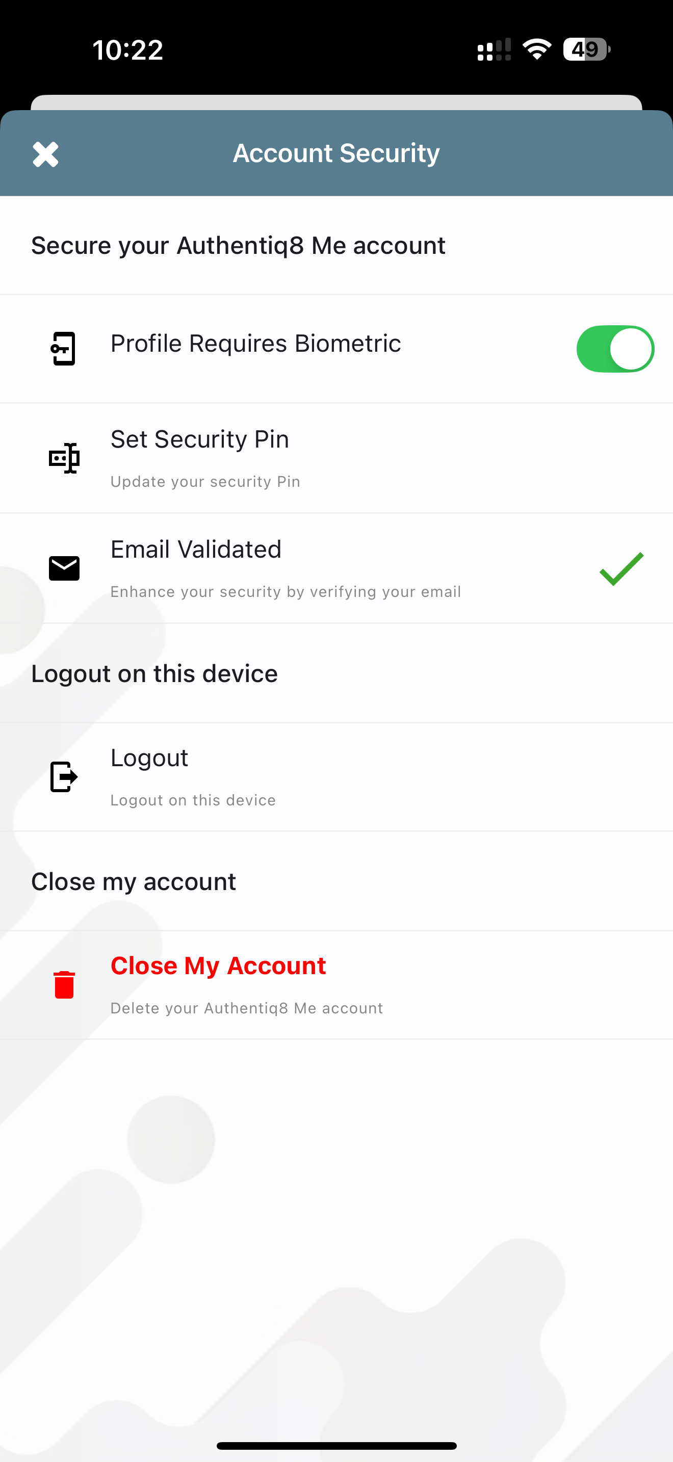 Authentiq8 Me screenshot 4