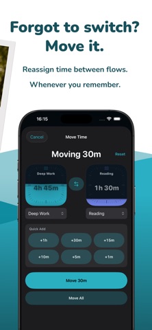 Flows: Time Tracker iPhone screenshot