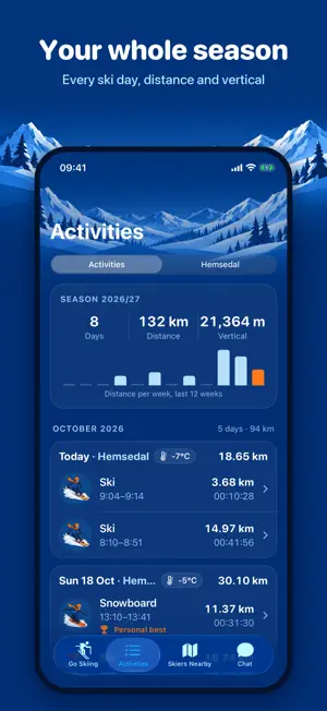 Skiing with Friends™ ski track screenshot 3