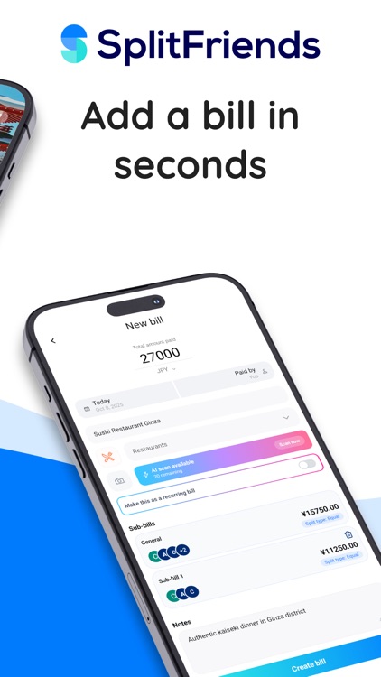 SplitFriends: Share expenses