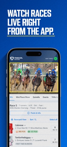 FanDuel Racing - Bet on Horses iPhone screenshot