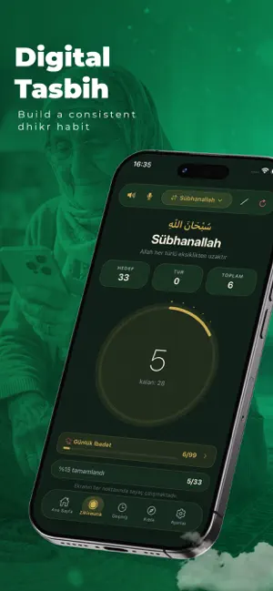 Adhan: Tasbih, Qibla & Prayer screenshot 2