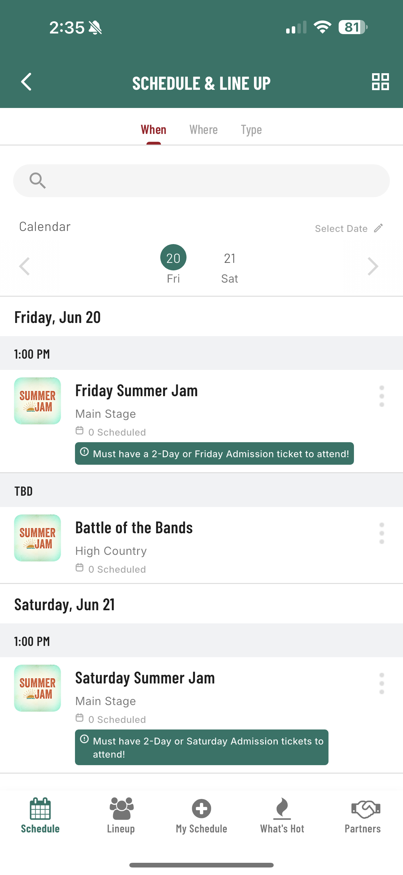 Summer Jam WI