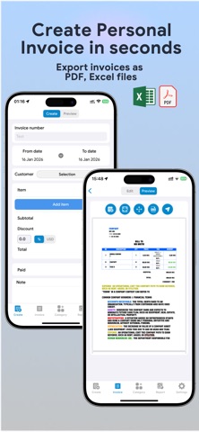 Invoice Maker: Tracker Receipt Screenshot 1 of 8