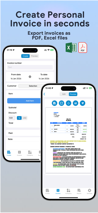 Invoice Maker: Tracker Receipt Screenshot 1 of 8