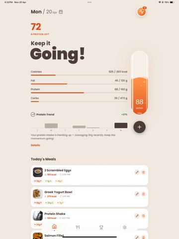 Proteine - AI Protein Tracker iPad screenshot