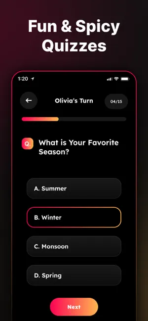 Couple Questions Games: SpicyQ screenshot 2