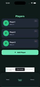 Mini Golf Score Tracker screenshot