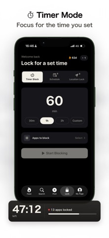 1% Lock - Screen Time Blocker Screenshot 4 of 7