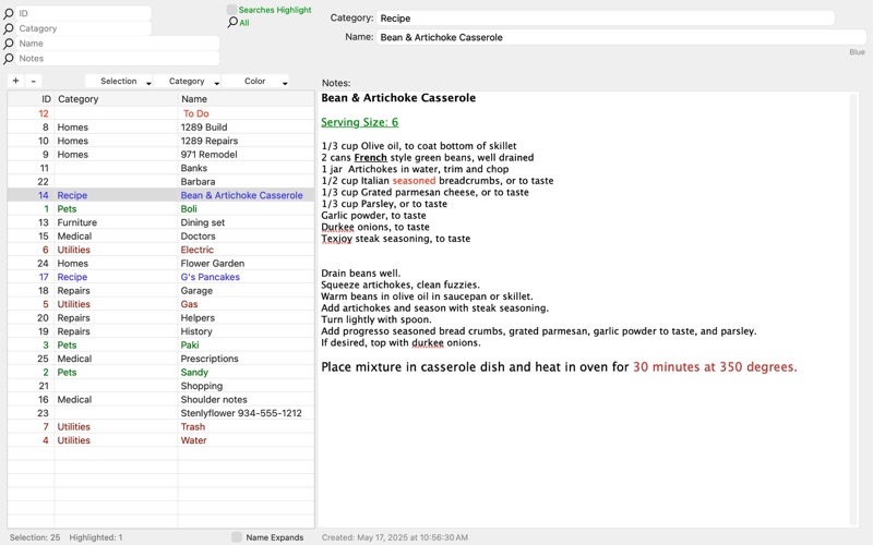 EasyCardFile screenshot