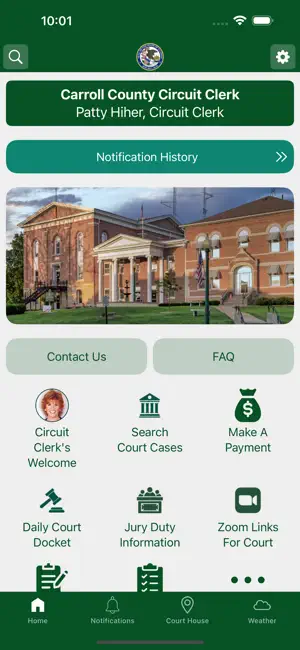 Carroll County Circuit Clerk screenshot 1