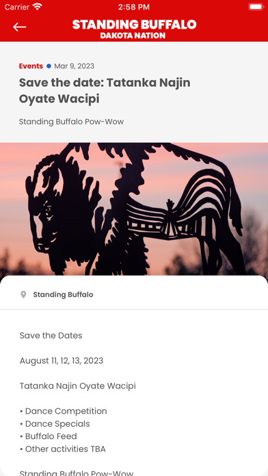 Standing Buffalo Dakota Nation Screenshot