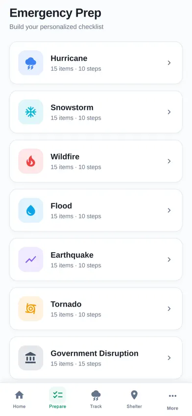 Emergency Ready-Disaster Prep screenshot 2