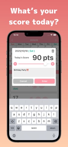 What’s Your Day Score? iPhone screenshot