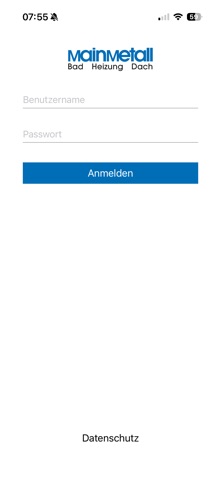Mainmetall app screenshot