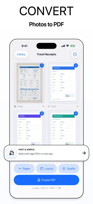 Glass: Photo to PDF screenshot 1