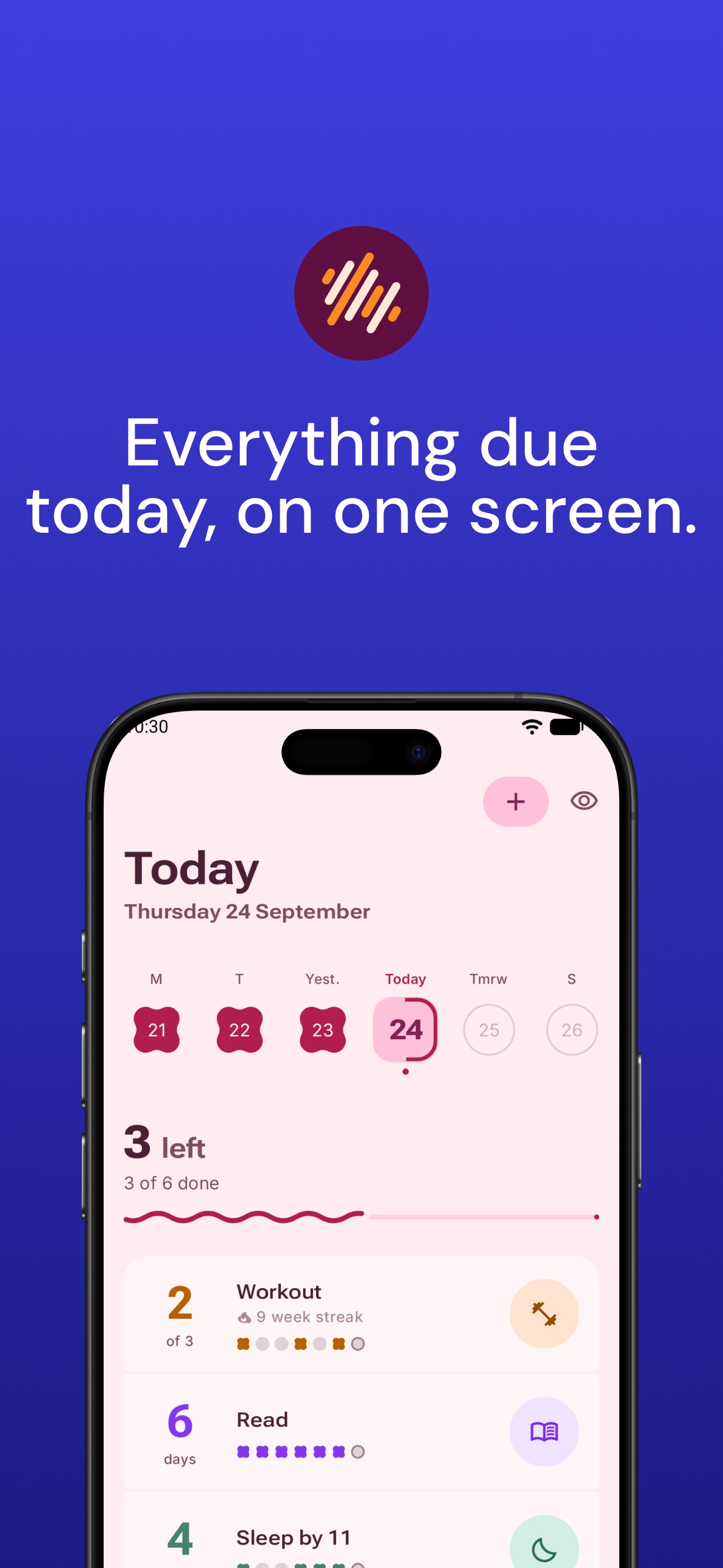 Screenshot 1 of Chainkeep: Habit Tracker