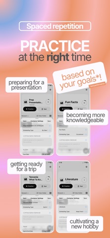 MemSurf: Adaptive Learning iPhone screenshot