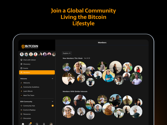 Bitcoin Sports Network iPad screenshot 1 - Social Networking app