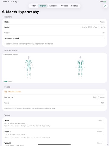 Tazar: Workout Coach iPad screenshot