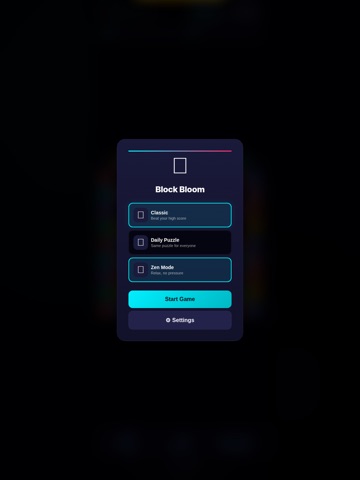 Block Bloom - Puzzle Game iPad screenshot