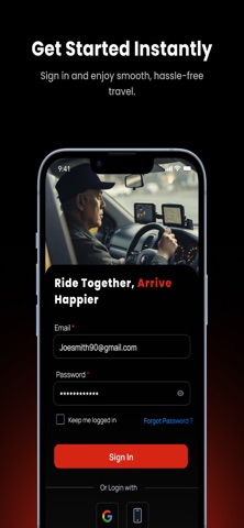 MNK Rides Driver iPhone screenshot
