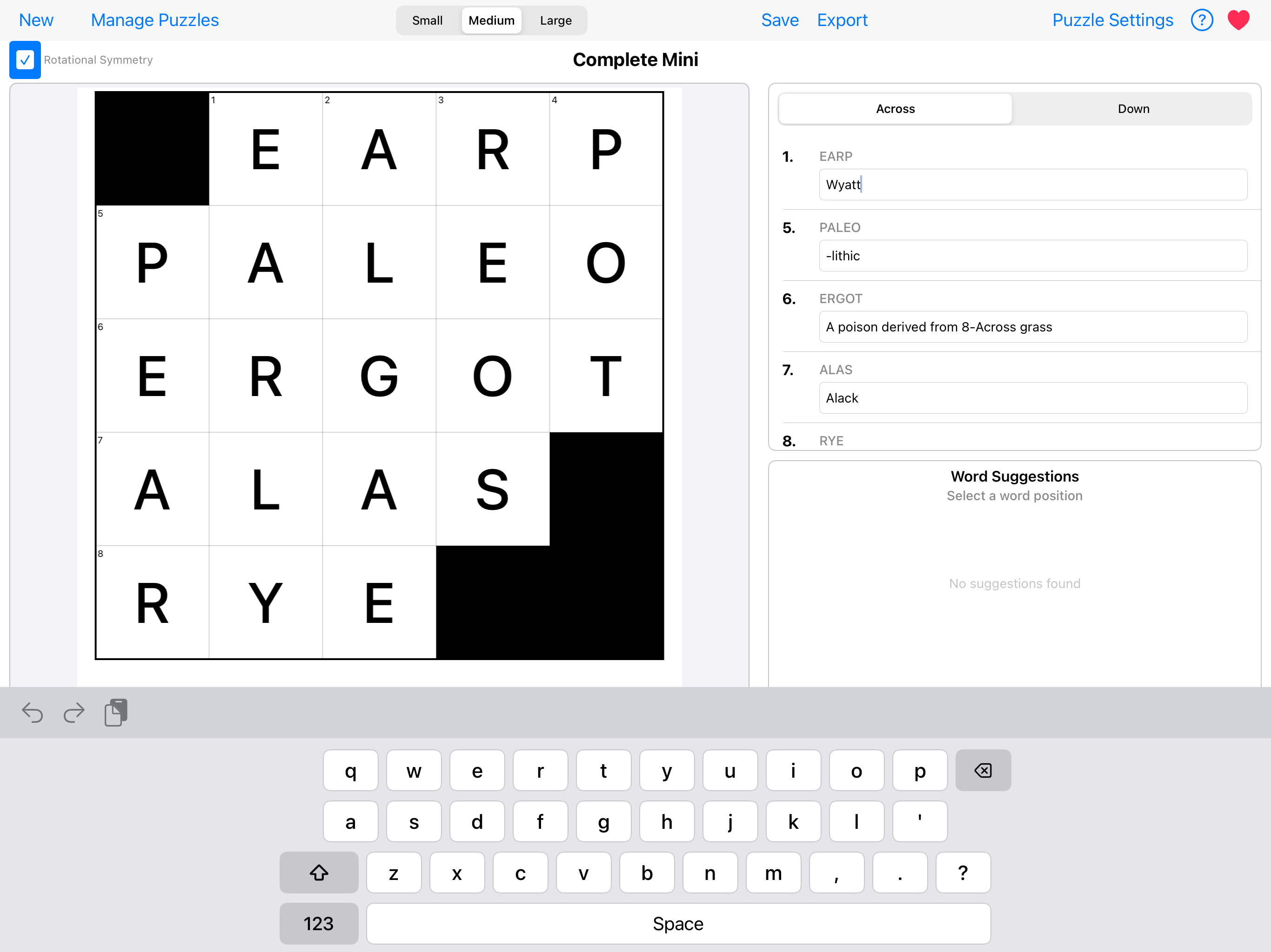 Crossword Designer screenshot 5