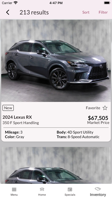 McGrath Lexus Westmont MLink Screenshot