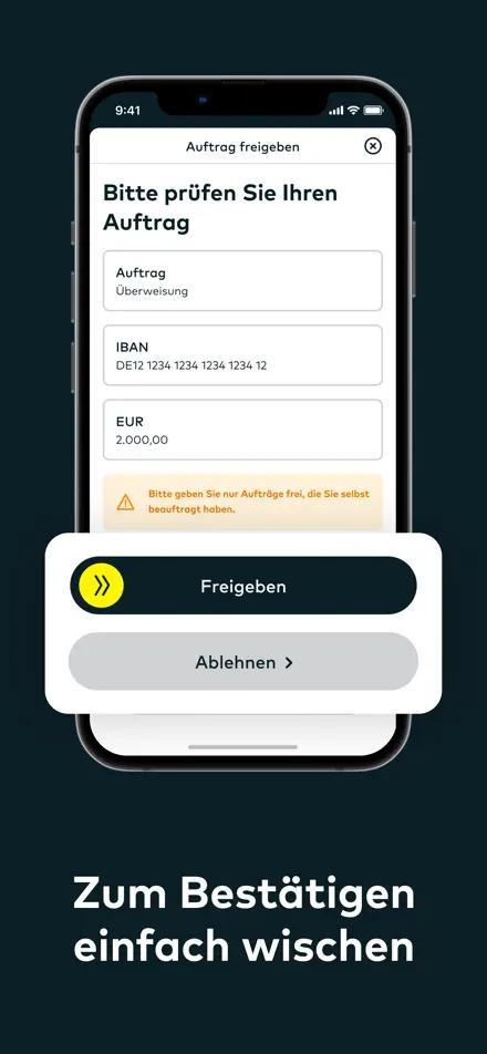 Zrzut ekranu aplikacji Comdirect 4
