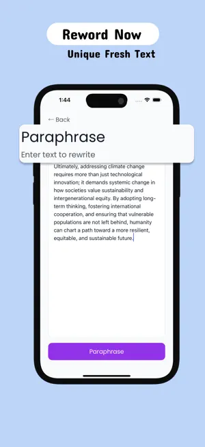 Paraphrase: reword & human ai screenshot 3