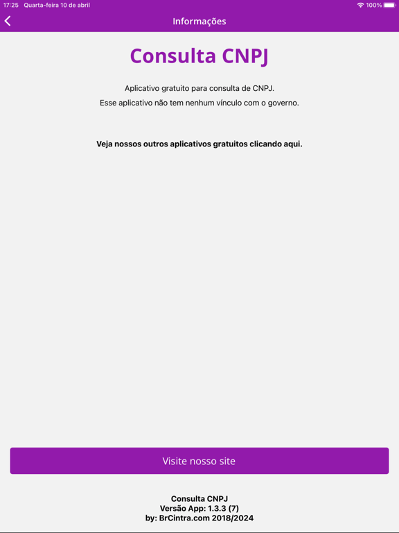 Screenshot #6 pour Consulta CNPJ - Situação