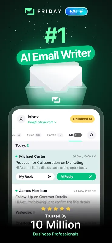 Friday AI Email Writer screenshot 1 of 10
