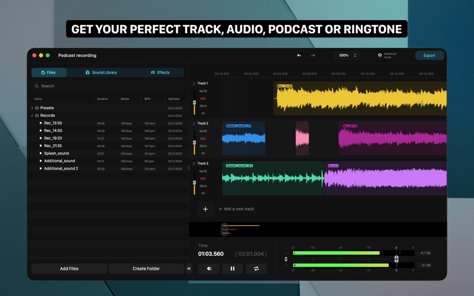 #7. Audio One: Easy Music Editing (macOS) By: Bitnite, TOO