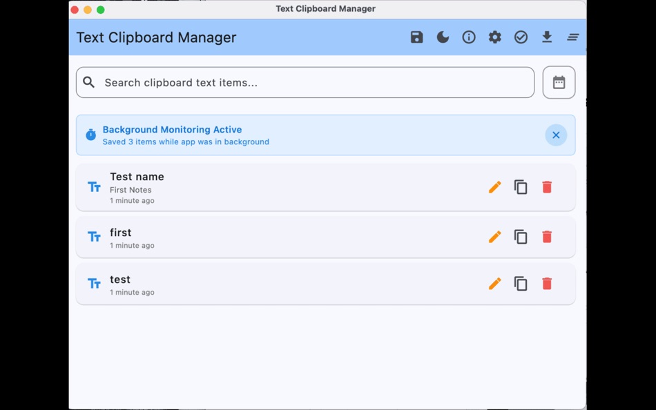 #1. Text Clipboard Manager (macOS) 由: Pradap Pandiyan