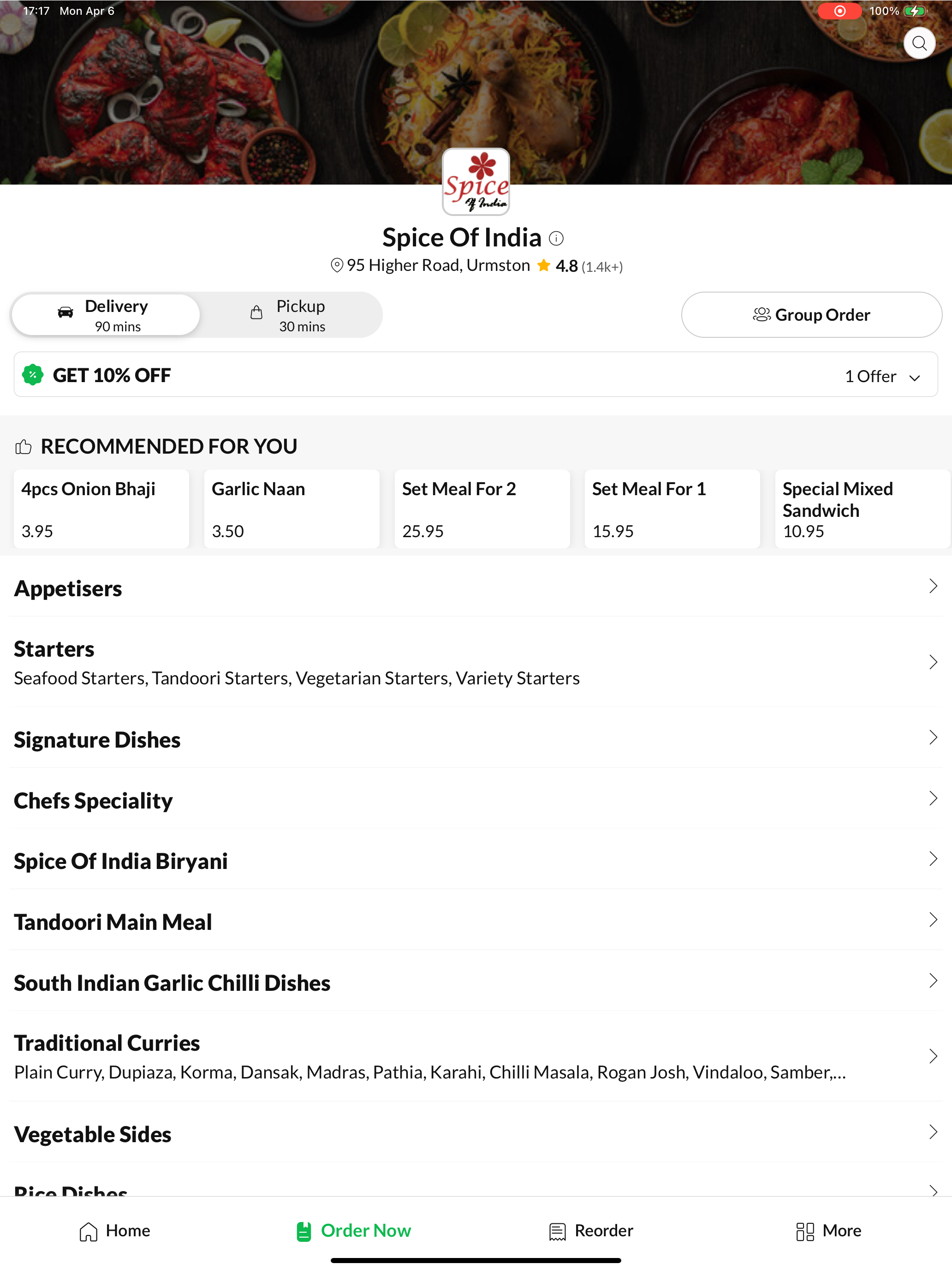 Spice Of India Urmston