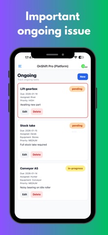 OnShift Pro iPhone screenshot