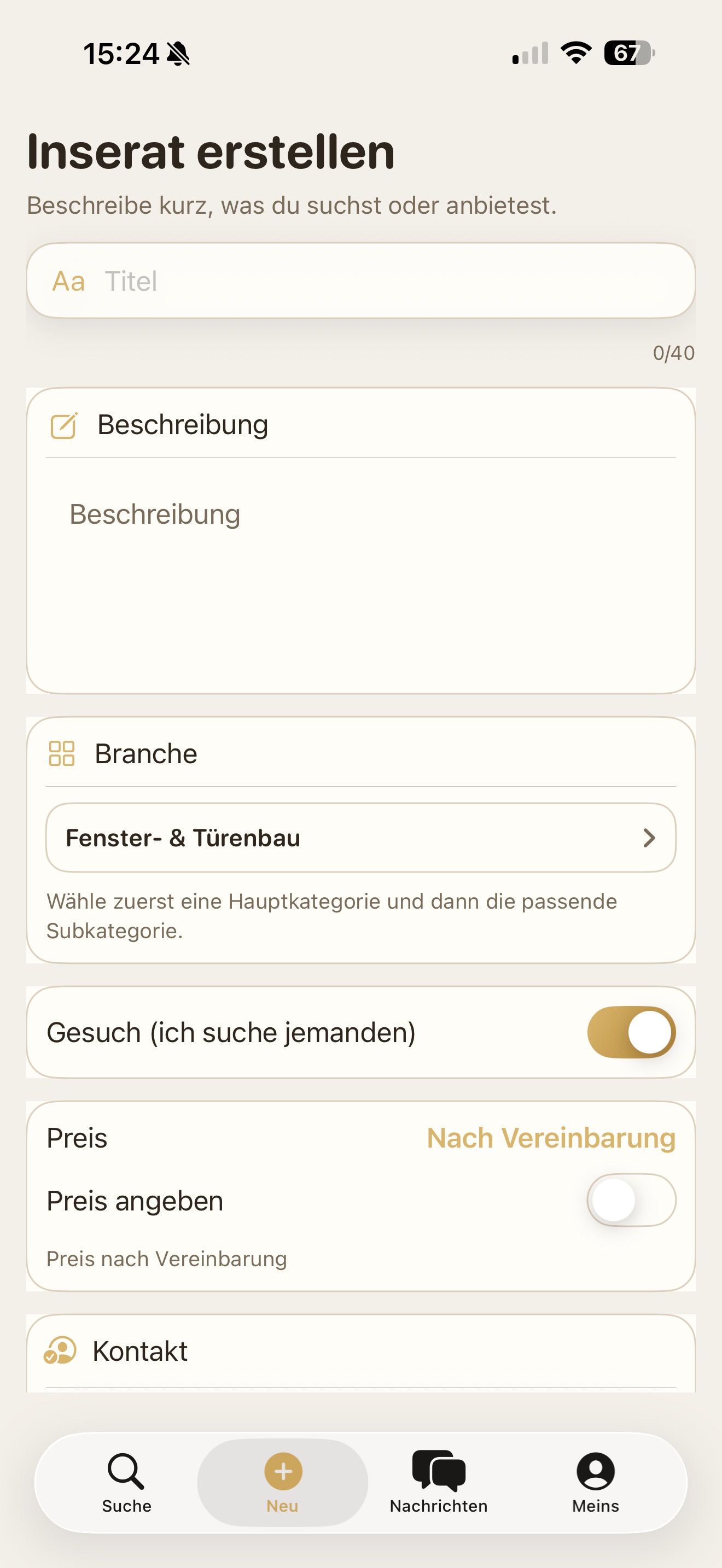 SubWerk - Gewerbe Marktplatz Screenshot